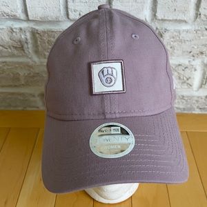 Womens New Era Milwaukee Brewers Hat Pastel Purple